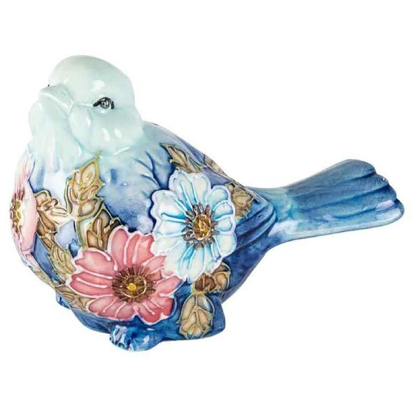 Old Tupton Ware Summer Bouquet Bird Room Home Decor Decorative Statue Ornament