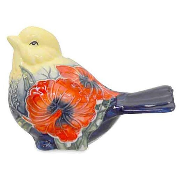 Old Tupton Ware Hibiscus Left Bird Home Room Decor Decorative Statue Ornament