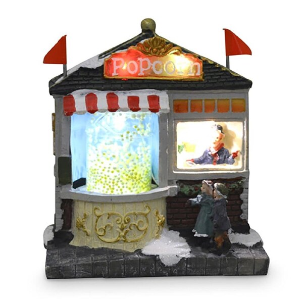 Led Christmas Shop Yummy Popcorn Decoration Festive 15x13cm Novelty Display