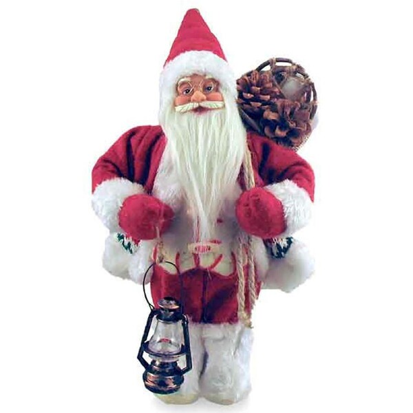 Traditional Xmas Santa Claus With White Trim Festive Decoration 60cm Novelty