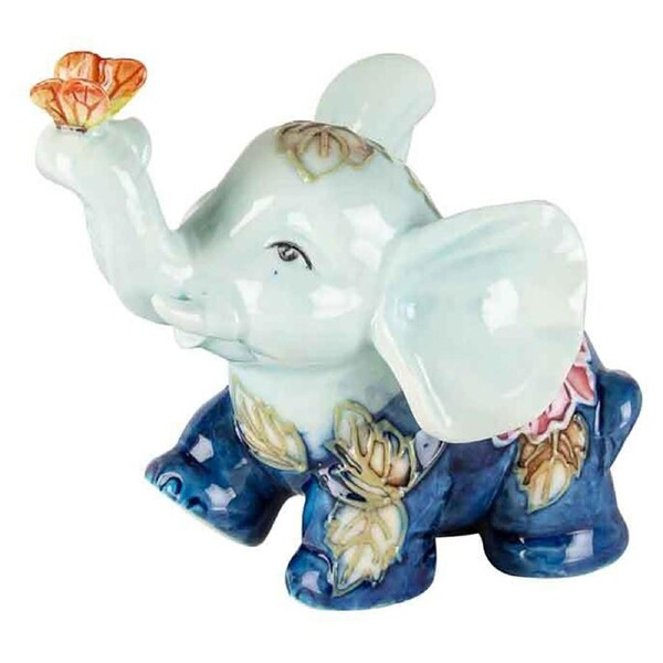 Old Tupton Ware Summer Bouquet And Bird Elephant Home Decor Statue Ornament