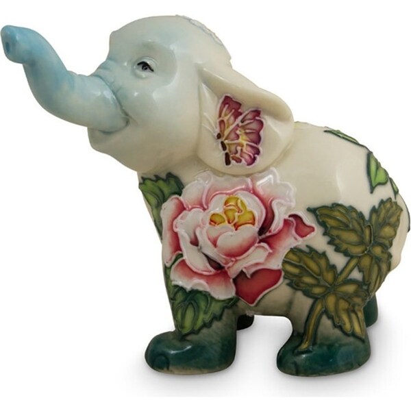 Old Tupton Ware Flower Garden Elephant Home Decor Decorative Statue Ornament