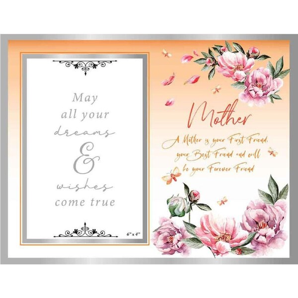 Mother Inspirational Glass Photo / Picture Frame Display 6x4 Inches Keepsake