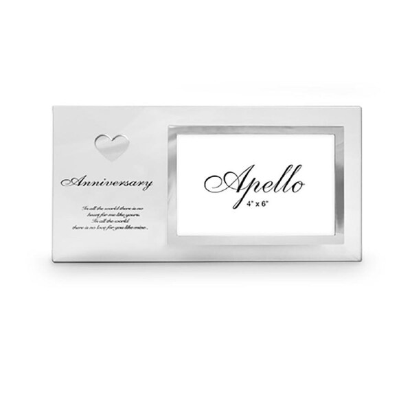 Anniversary Heart Poem Marriage Photo Frame 29x15 cm 6x4" Photo Keepsake Display