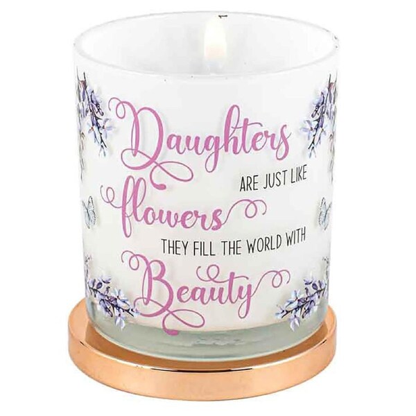 Daughter Candle Vanilla Scented 45hr Burn Time 9 x 8cm Keepsake Gift Set