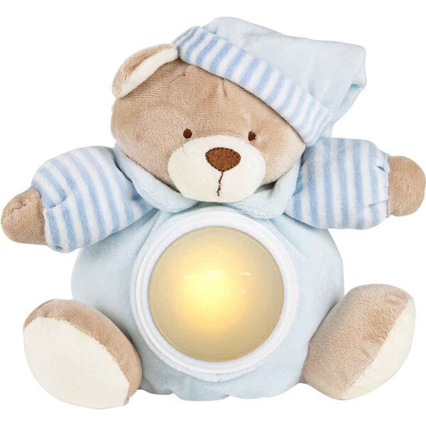 Blue Musical Bear With Light 20cm Plush Cuddly Ultra Soft Toy For Babies