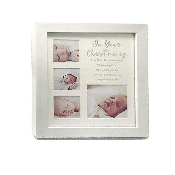 On Your Christening Composite 21x24cm Novelty Baby/Infant Home Decor Display