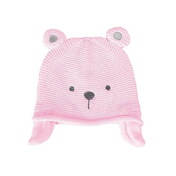 Pink Knit Bear Hat 44-48cm Cuddly Soft Warm Baby/Infant Dress-Up Costume