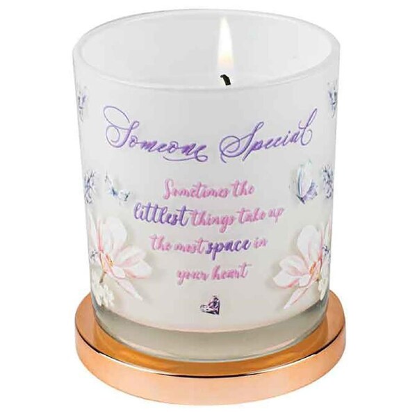 Someone Special Candle Vanilla smell scented smell 45hr Burn Time 9 x 8cm