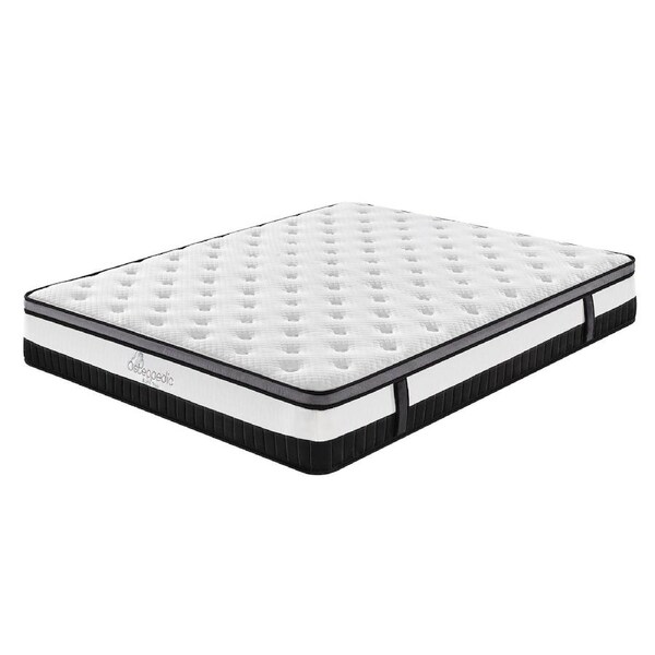 Osteopedic Euro Top Mattress Pocket Spring Medium EuroTop Hybrid Design Bed King Single