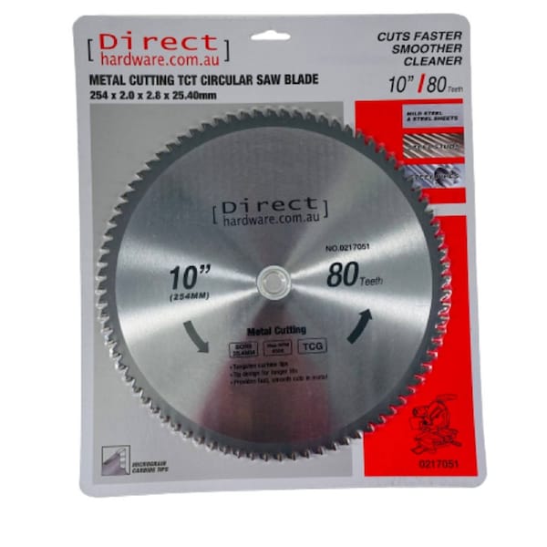 Drop / Mitre Saw Blades - 254mm - 80T (METAL CUTTING)