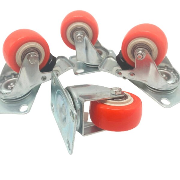 2" (50mm) Heavy Duty Swivel Castor Wheels - Set of 4