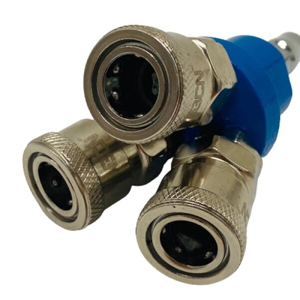 3 Way Air Compressor Fitting - Triple