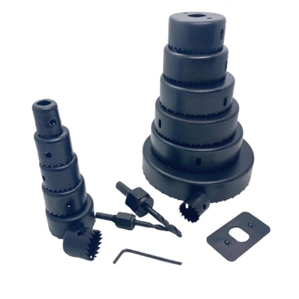 Wood Hole Saw Drill Bit - 16 Piece Set