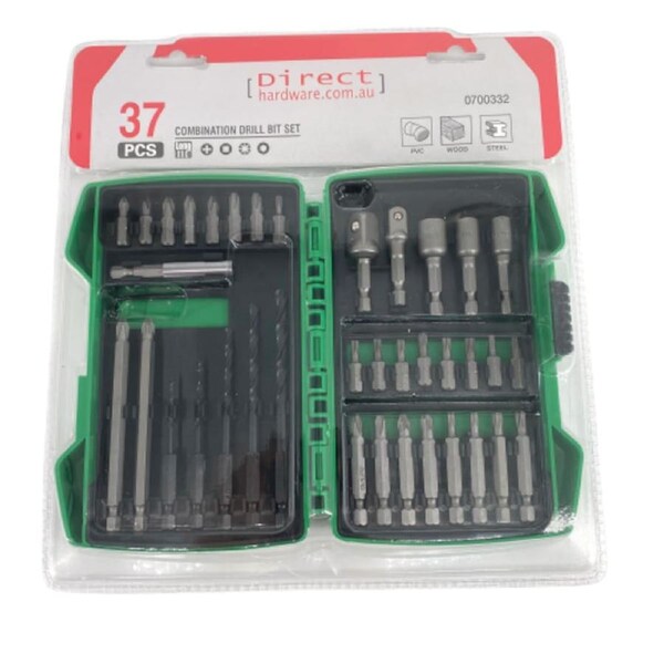 37 Piece Combination Drill Bit Set