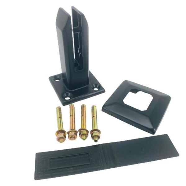 Black Stainless Steel Balustrade Glass Clamp
