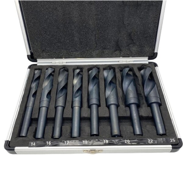 8 Piece Reduced 1/2" Shank Drill Bit Set