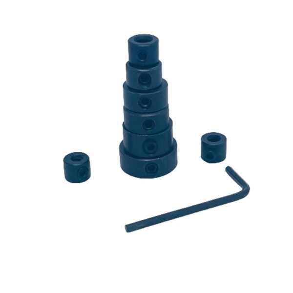 8 x 3-12mm Countersink Drill Bit Set Adjustable Depth Stop Collar