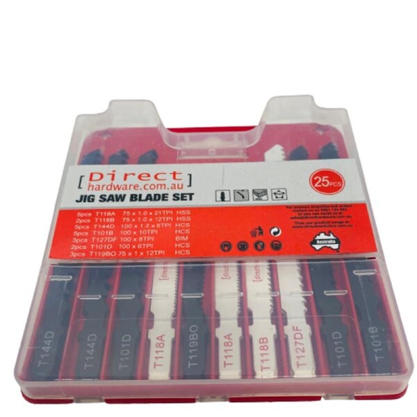 Jig Saw Blades - 25 Piece Multi Pack