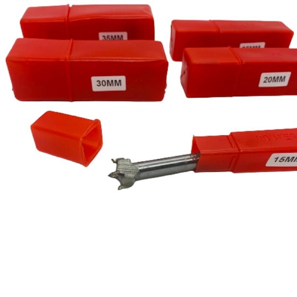 5 Piece Forstner Woodworking Drill Bit Set (15-35mm)