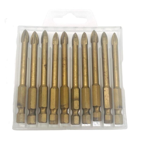 6mm Tile Drill Bits - 10 Piece Set - Hex Shank
