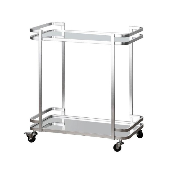 Bradley Silver Bar Cart