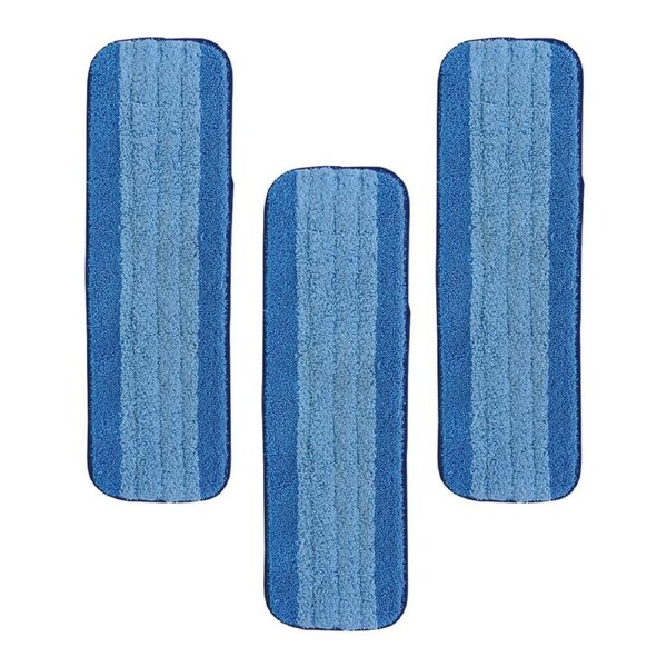 3pc Bona Tripple Cleaning Fast Drying Microfibre Floor Pads/Cloths For Bona Mop