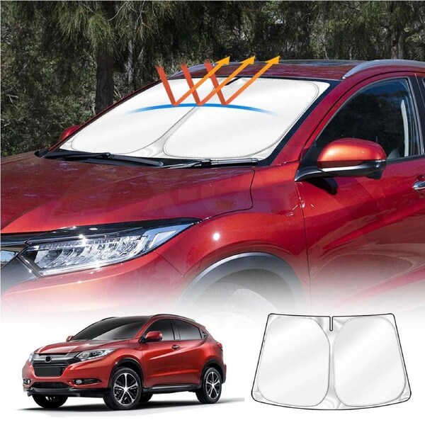 WindScreen Sun Shade for Honda HR-V HRV Vezel 2014-2021 Blocks UV Rays Foldable Custom Wind Screen Sun Visor Protector