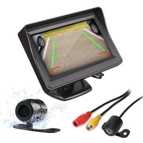 Car Rear View Kit 4.3" TFT LCD Monitor + IR Waterproof Parking Reversing Camera