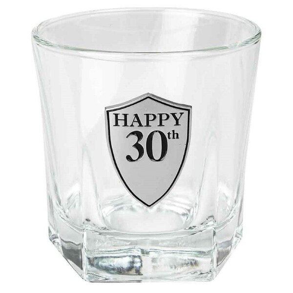 30th Birthday Whisky Glass