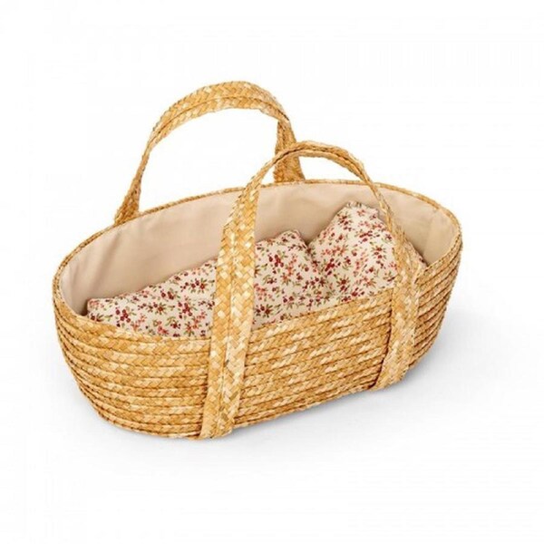 Weaved Moses Doll Basket - 38cm