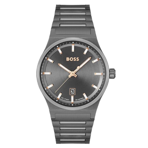 BOSS by Hugo Boss Stainless Steel Grey Dial Men's Watch - 1514078