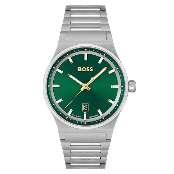 BOSS by Hugo Boss Stainless Steel Green Dial Men's Watch - 1514079