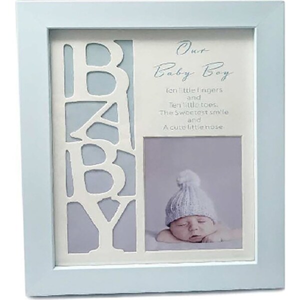 Our Baby Boy Frame 21x24cm Frame Novelty Baby/Infant Home Decor Display Set