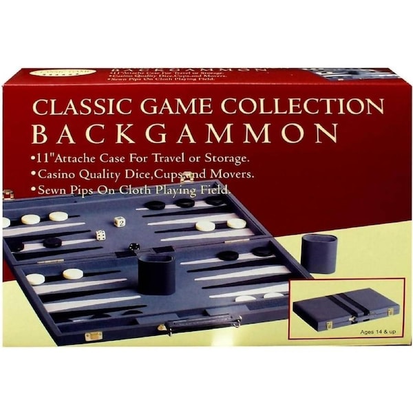 Backgammon Set 11 Inch Vinyl - Hansen Classic Games