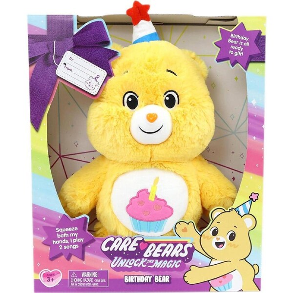 Care Bears - Unlock The Magic Feature Birthday Bear Plush