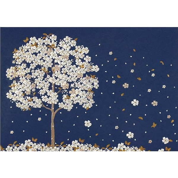 Peter Pauper Press Boxed Blank Note Cards - Falling Blossoms 334817
