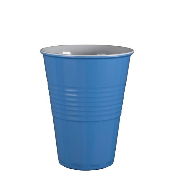 Serroni 400ml Miami Melamine/Plastic Reusable Cup Coffee Tumbler Cornflower Blue