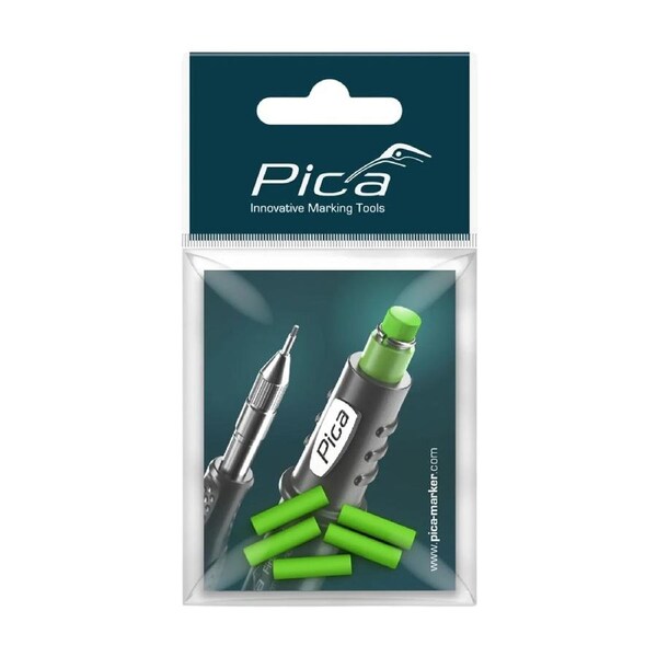 Pica 55802 - Fine Dry Spare Erasers - 5-Pack for Pica 0.9 mm Longlife Pencil