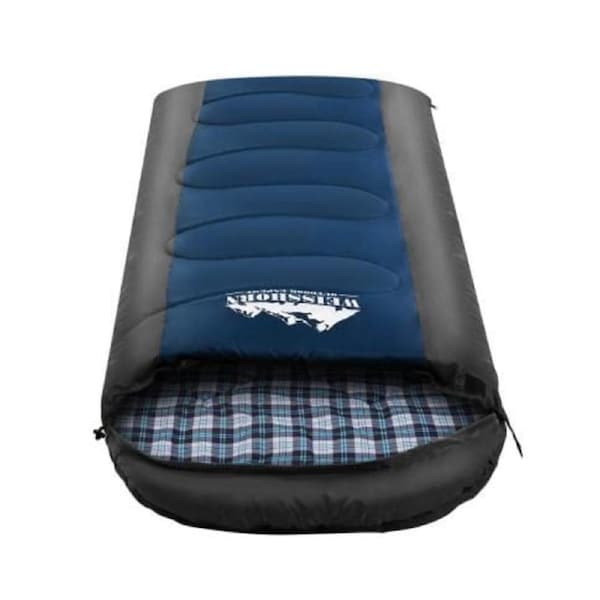 Sleeping Bag Bags Single Camping Hiking -20°C to 10°C Tent Winter Thermal Navy