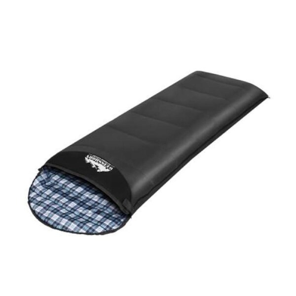 Sleeping Bag Single Camping Hiking Winter Thermal Grey