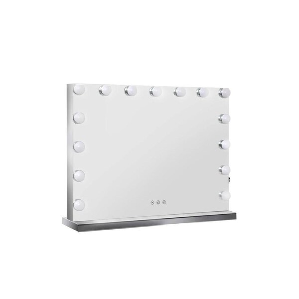 Hollywood Frameless Makeup Mirror With 15 LED Lighted Vanity Beauty 58cm x 46cm