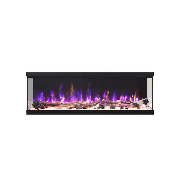 Vienna 50" Extra Deep Three Sided Built-in Recessed / Wall mounted Heater Electric Fireplace