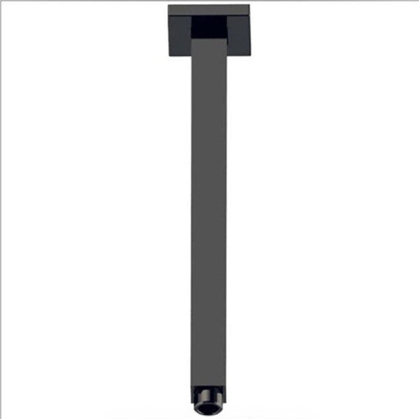 Square Ceiling Shower Arm 310mm Matte Black