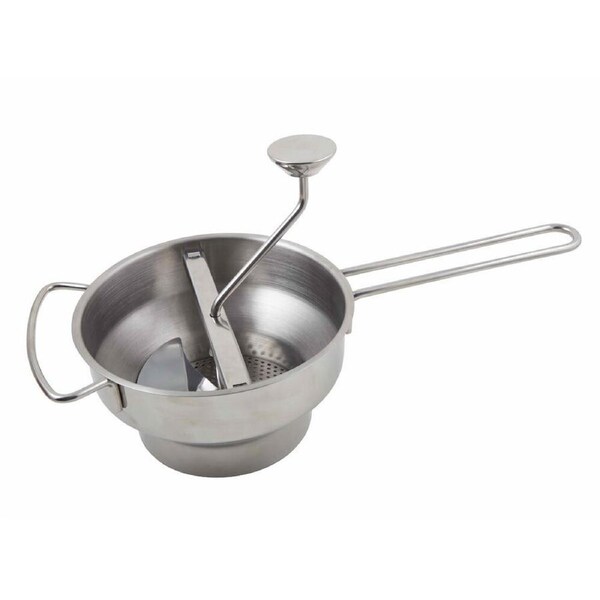 Savannah Stainless Steel Food Mill/Hand Masher w/ 3 Blades for Fruit/Vegetables