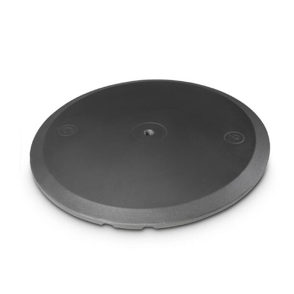 Gravity WB123B 9kg Round Cast Iron Base & Weight Plate/Disc Stand For M20 Poles