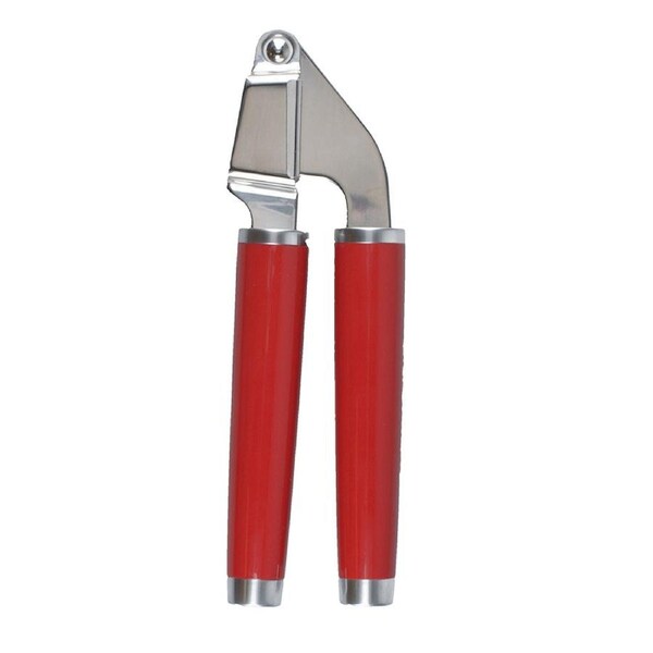 KitchenAid Classic 19cm Stainless Steel Garlic Press Micer/Pulp Extractor Red