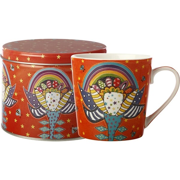 Maxwell & Williams 350ml Donna's Garden Lovely Lily Porcelain Coffee Cup Mug