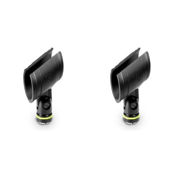 2x Gravity MSCLMP34 Microphone 42mm Clip Holder Accessory For Wireless Mic Black