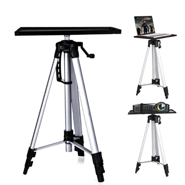 Portable Tripod Adjustable Stand Tray for Projector Notebook Aluminium 55-150cm